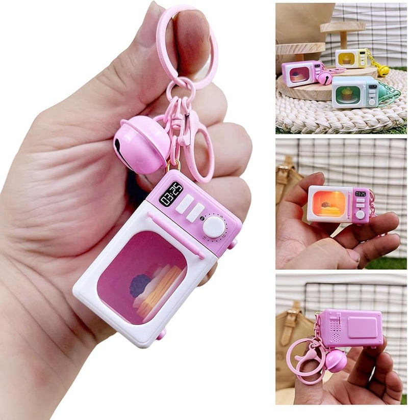 مطبخ تعليمي محاكي سلسلة مفاتيح هاتف فرن مصغر مع صوت ملون أ - Image 2